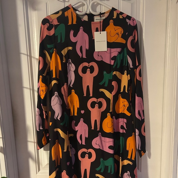 NWT Pepaloves  Yeti midi dress - Picture 1 of 4